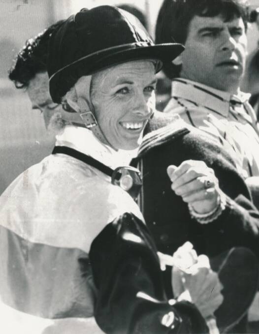 Pioneer female jockey Pam O’Neill pictured in 1979.