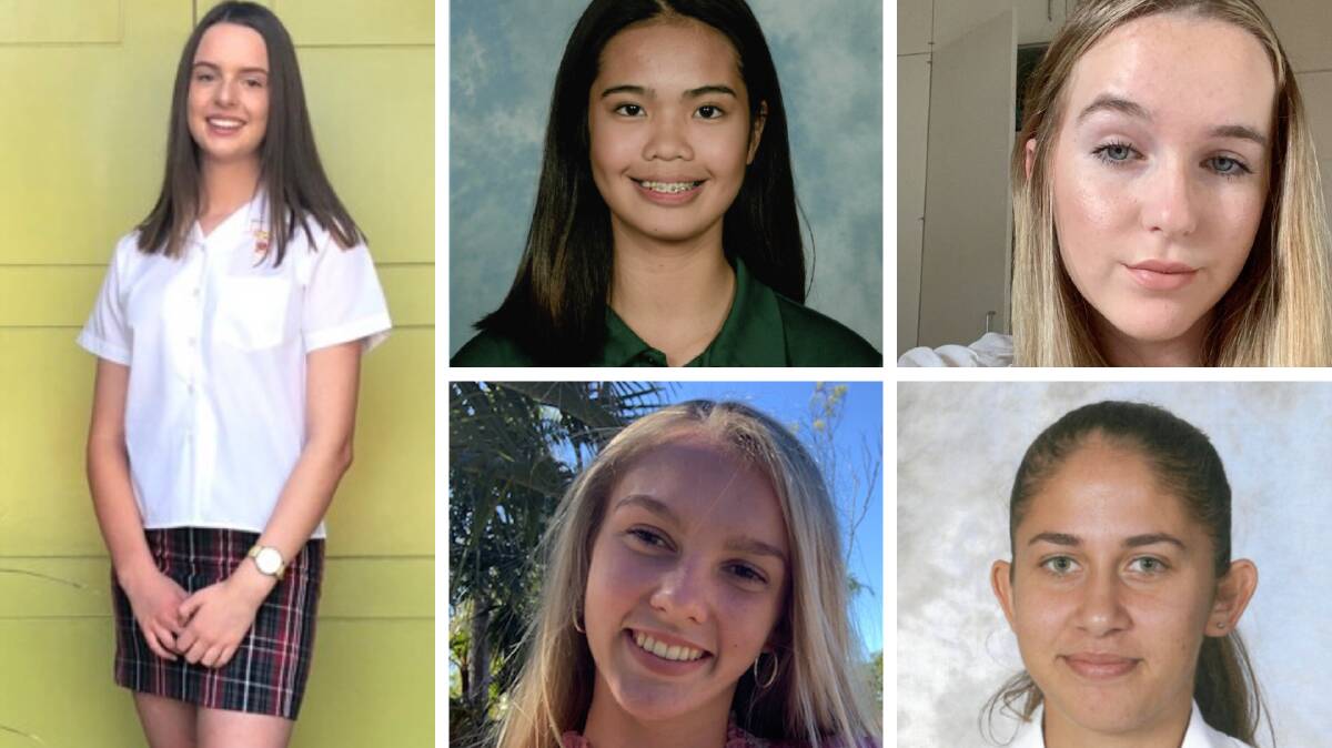 Country to Canberra 2019: Among the winners are (from left clockwise) Imogen McDonald, Kyla Ramos, Tahli Stimpson, Eliza Lyall and Jasmine Thompson.