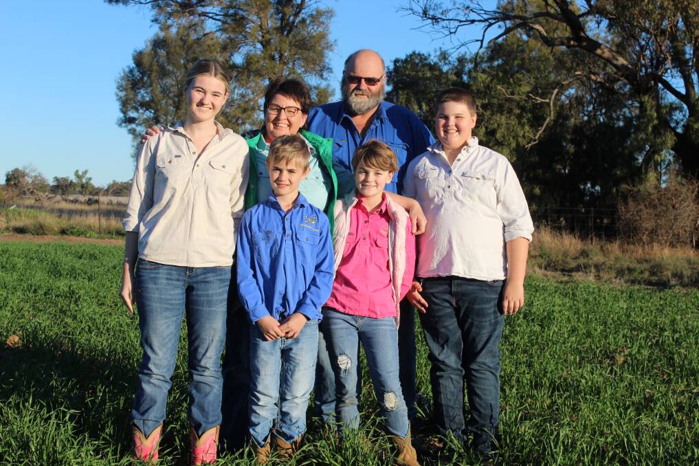 PLANNING AHEAD: Fiona and Bill Aveyard created Outback Lamb to help guarantee their children Lily, Jim, Evie and Archie will have the opportunity to continue the family's farming legacy. Photo: Denis Howard 