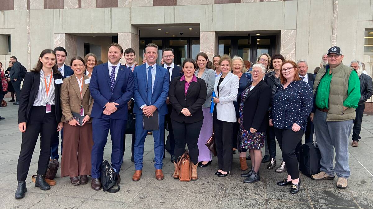 Advocates from around Australia have travelled to Parliament House and are meeting with over 45 politicians to continue to raise awareness of regional communications. Picture supplied