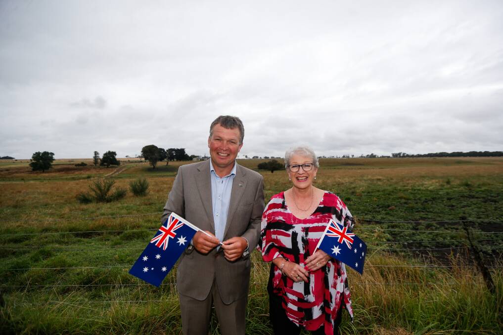 PROUD AUSSIES: Koroit's Harper Kilpatrick and Jaqueline Thomas are Moyne Shire's newest Australians. Picture: Anthony Brady