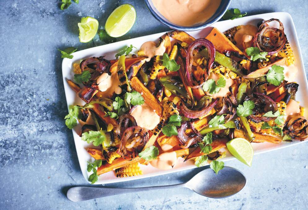 Mexican sweet potato street salad. Picture: Mark Roper