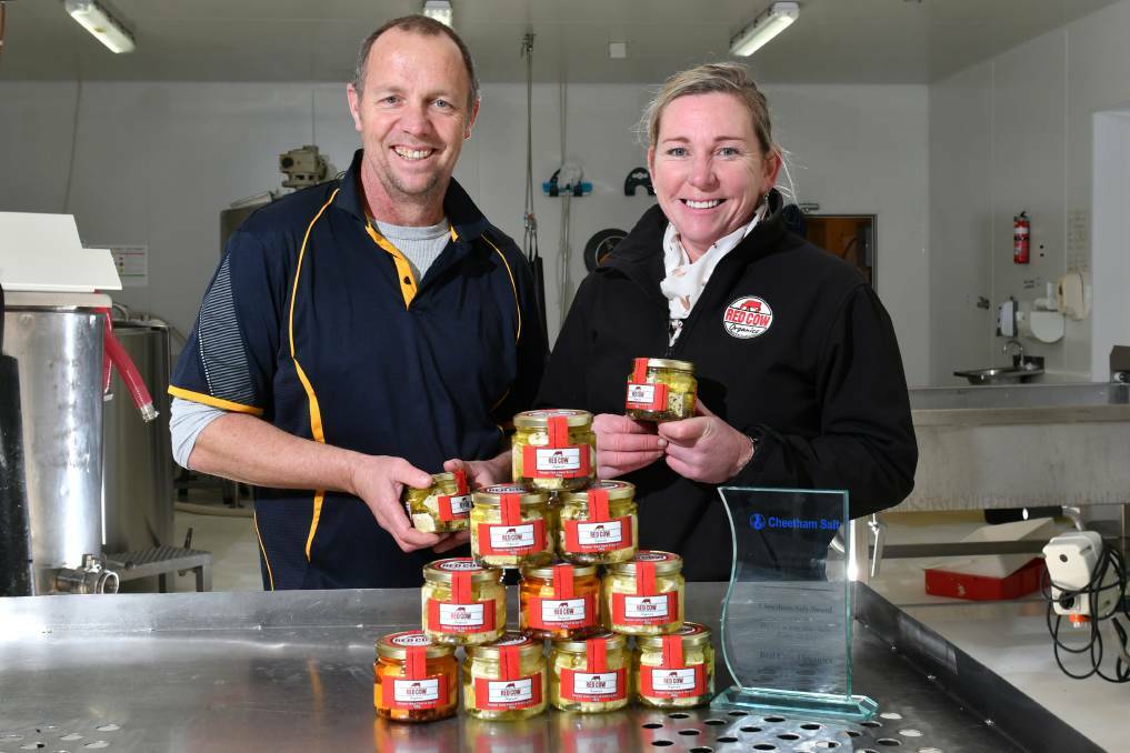 NEW MARKETS: Red Cow Organics owners Matt and Andy Jackman will now supply their products to Woolworths, as the company seeks new markets.
