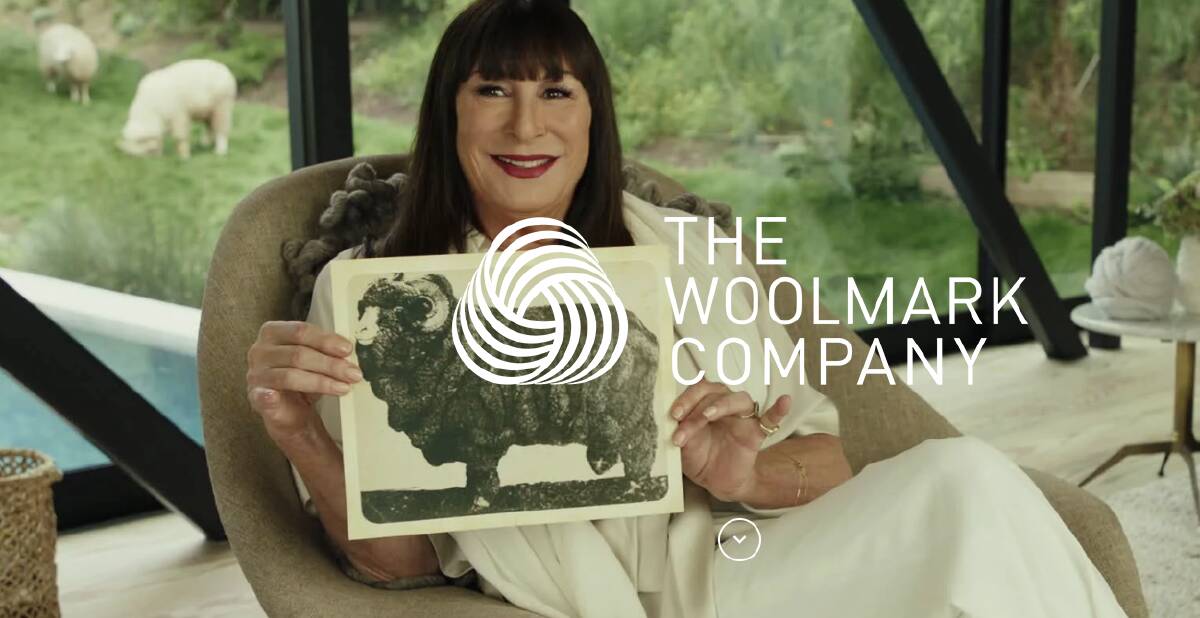 WRONG PICTURE: Critics are asking why a photograph of a Merino ram from 100 years ago features in a new video campaign for wool featuring American actress, Anjelica Houston. 