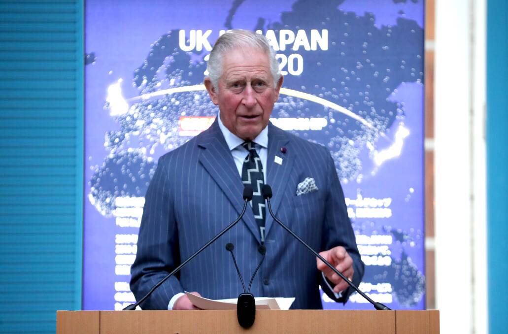 Prince Charles supported wool during his visit to Tokyo where he also promoted British exports to Japan. 