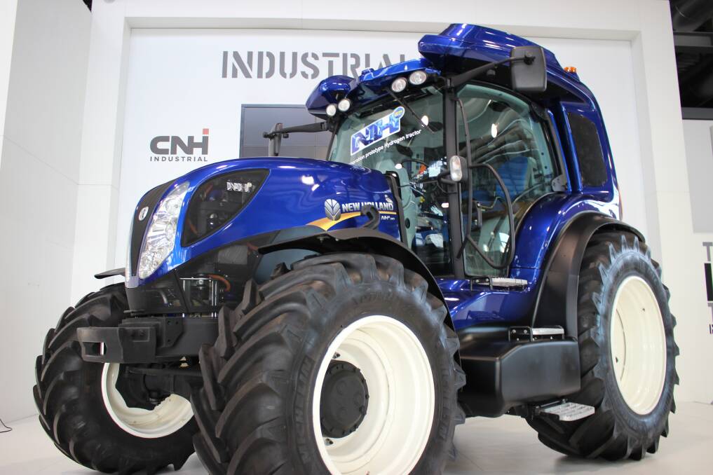 GREEN POWER: Global farm machinery giant New Holland has made a prototype hydrogen-powered tractor. 