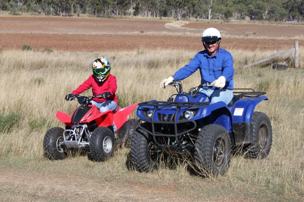 ONE SIZE DOESN'T FIT ALL: The Federal Chamber of Automotive Industries says children should be banned from adult-sized quads and every rider should wear a helmet.
l 