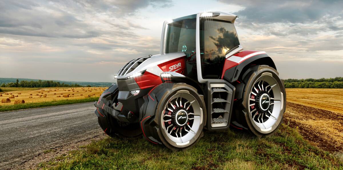 GOOD KONZEPT: Steyr's Konzept tractor has won a Good Design Award for its futuristic styling and innovative hybrid power system. 