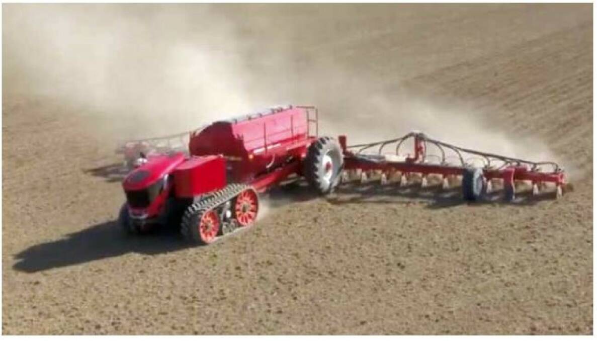 ROBOTIC FUTURE: German farm machinery manufacturer Horsch has given the world the first glimpse of its new Robo autonomous planter in action. 