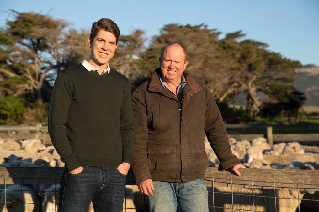 SUPER FOOD: Leading marketer of premium brand meats, James Madden (pictured with his father, David) says red meat is a super food. 