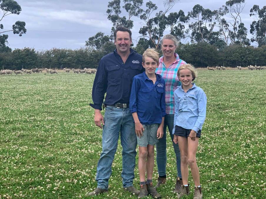 LOVE OUR LAMB: Tasmanian producers, Lachie, Sarah, Tom and Zara Cole, say supplying the the Graze grassfed lamb brand is a great new market opportunity. 