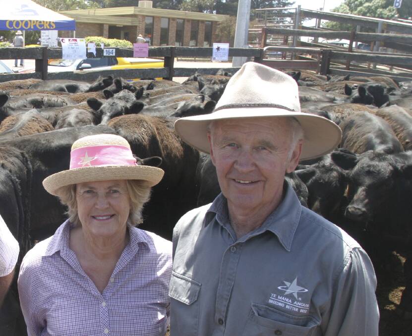 GREAT BEEF LEADERS: Mary and Andrew Gubbins developed the famed Te Mania Angus stud. 