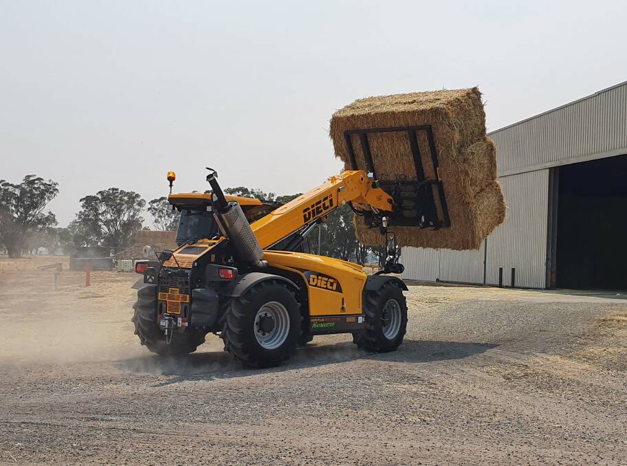 AROUND THE CLOCK: Hay Australia is using new Dieci telehandlers around-the-clock at its export operation in Victoria. 