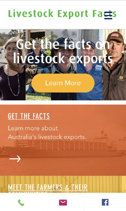 ‘Live export facts’ new online webpage