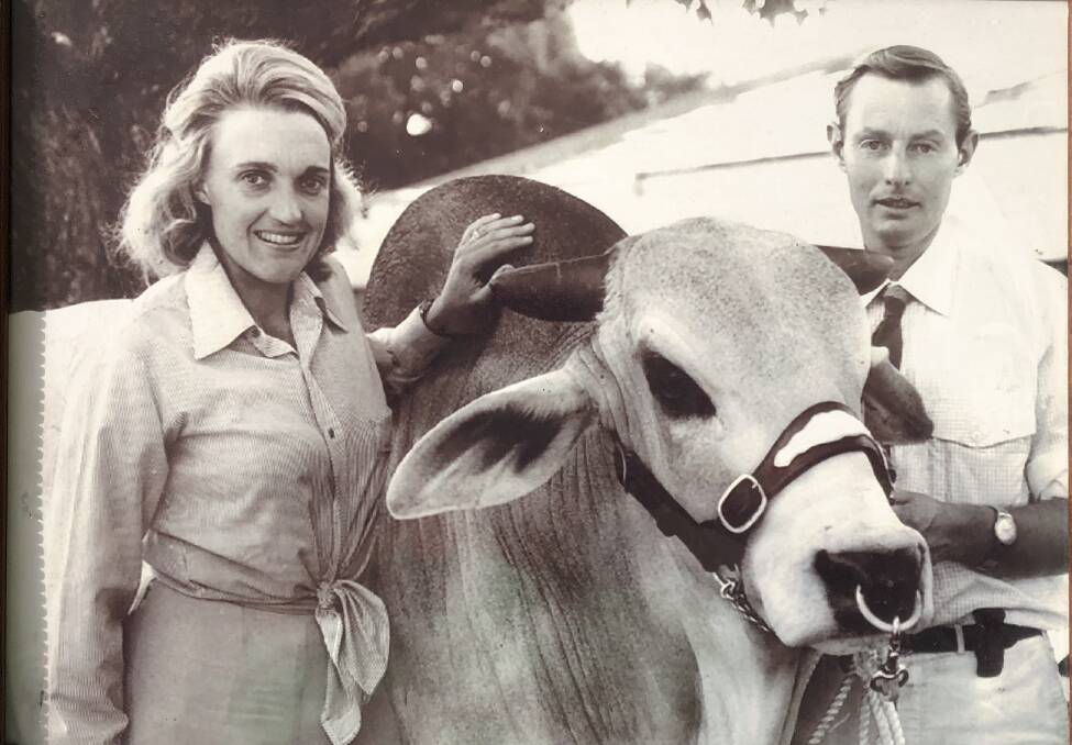 Susan and Michael Lytton-Hitchins with Kyabra Florida at Sydney Royal Easter Show 1975.