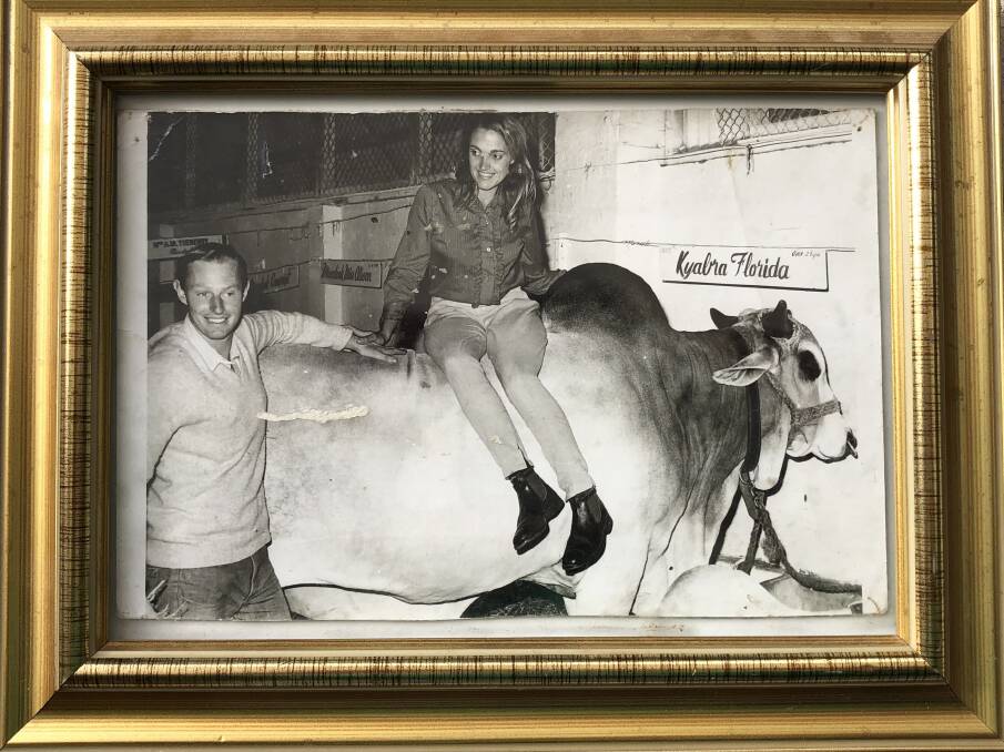 Michael and Susan Lytton-Hitchins with Kyabra Florida at Sydney Royal Easter Show in 1971.