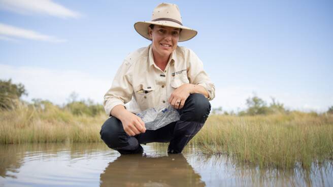 Bush Heritage freshwater ecologist Dr Pippa Kern 