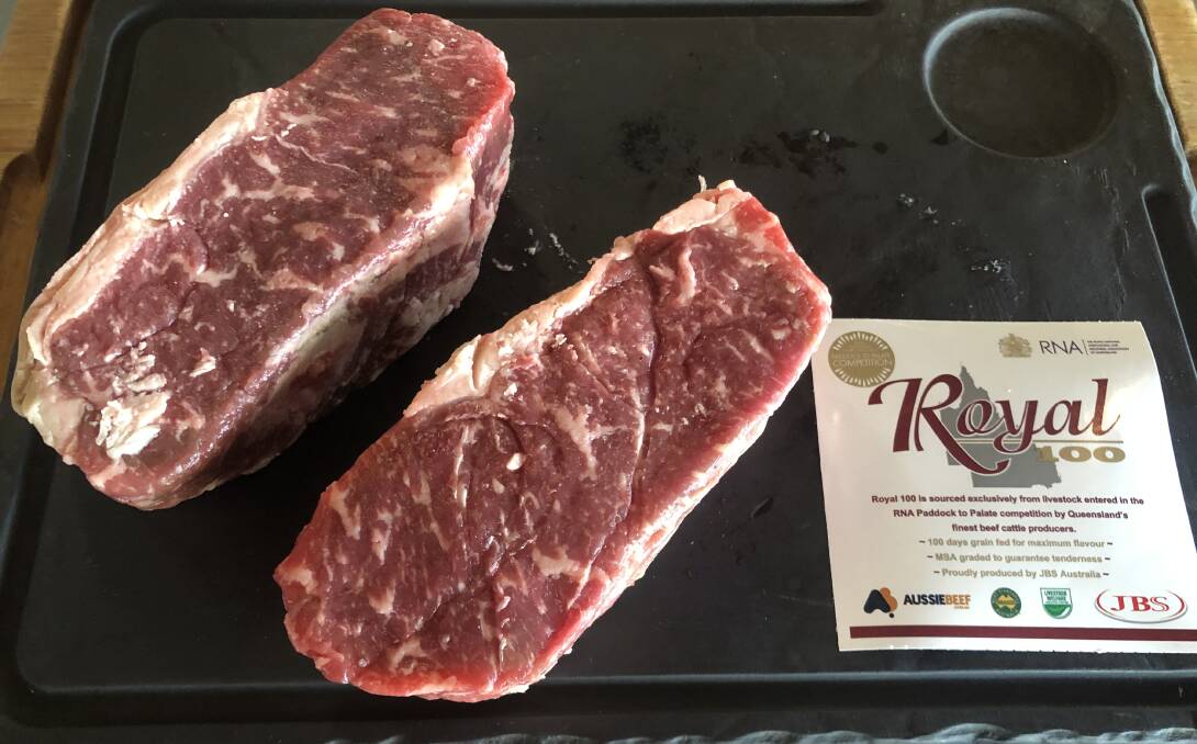 GET THEM WHILE YOU CAN: The limited edition Royal 100 steaks are decided by Australia's richest beef competition, RNA's Paddock to Palate competition.