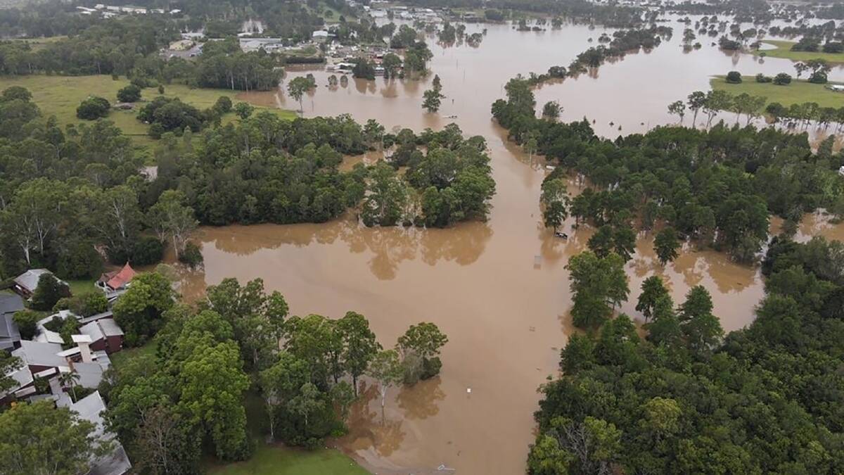 Floodwaters seen in the southeastern Queensland town of Gympie. Source: EPA/Queensland Fire and Emergency Services