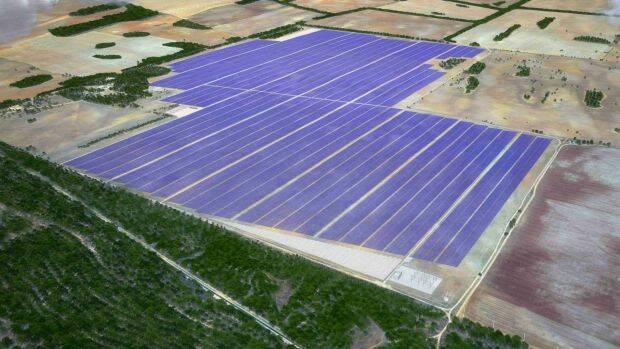 The Sunraysia solar farm will cover approximately 1000 hectares of land. Photo: Maoneng