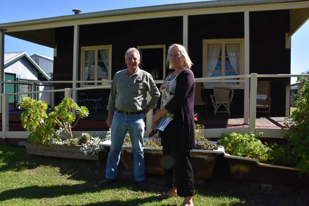Busselton Historical Society vice president Kevin Keally and secretary Kathie Green at the Old Butter Factory, which will be hosting a Gala Day to celebrate 100 years since Group Settlement on Sunday October 3, 2021.