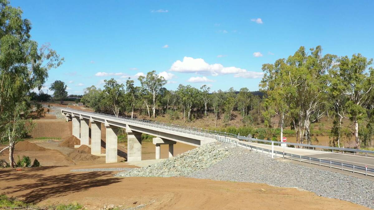 The $352.2 million Rookwood Weir project reached a significant milestone last week with the successful completion of the upgraded Riverslea bridge at Gogango 66 kilometres south west of Rockhampton. 