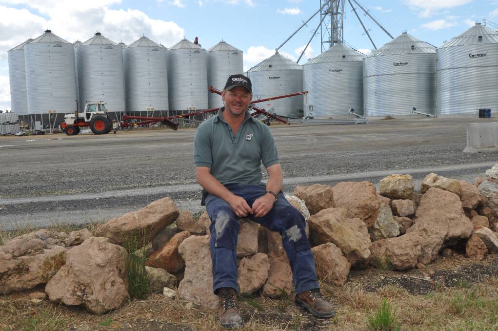 Growth: Tom Hage at his rapidly developing business site at Naracoorte.