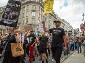 Vegan protesters take to the streets in London on August 26, 2023. Picture via Shutterstock 