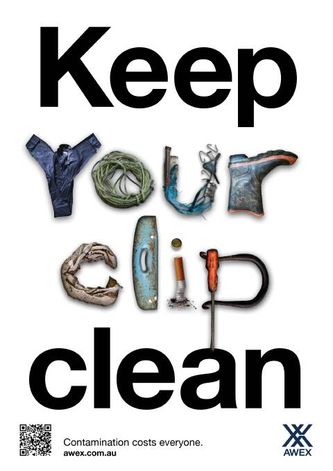 Thousands of Keep Your Clip Clean posters will be distributed this year as part of the AWEX campaign. 