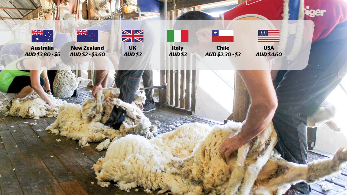 Shearing rates vary across the globe, with Australian rates per sheep on the higher end. FILE PICTURE. 
