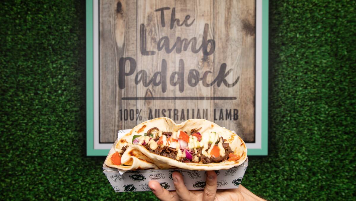 The Lamb Paddock will be making its return to the Melbourne Cricket Ground for the AFL season. Photo via Meat & Livestock Australia.