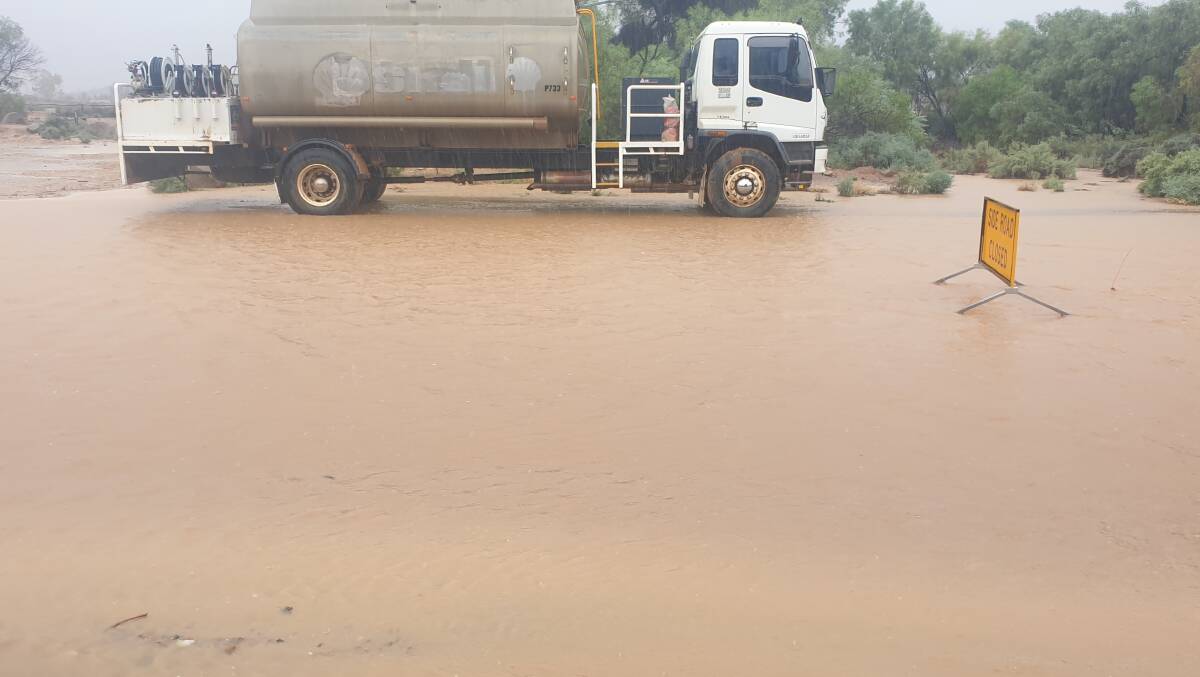 Roads closed at Tibooburra.