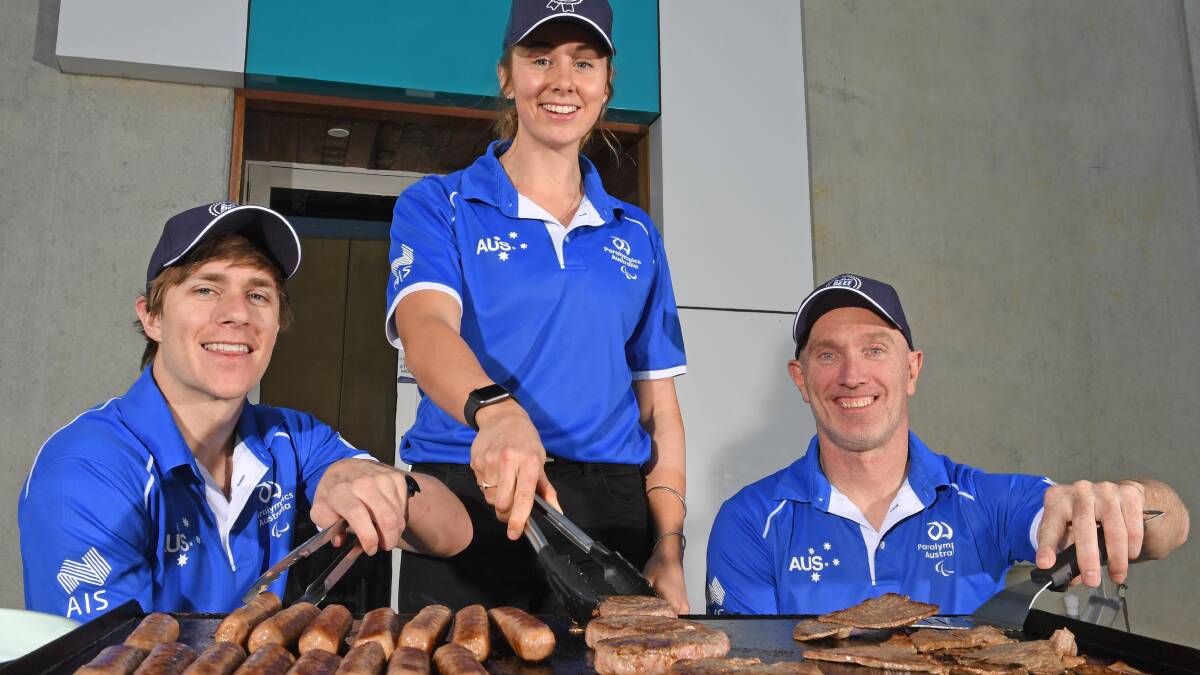 Paralympians, Sam McIntosh, Alex Viney, and Jason Lees. Paralympics Australia has partnered with MLA to ensure the 2020 Tokyo team are fed Australian beef.