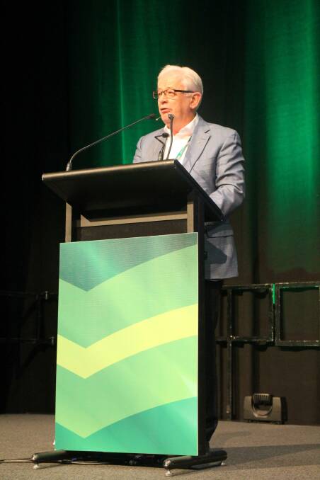 Former trade minister Andrew Robb AO speaking at Red Meat 2019.