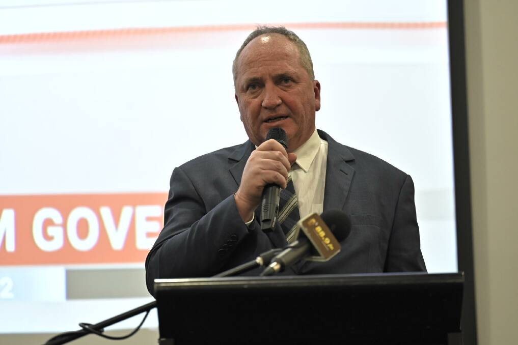 TIGHT LIPPED: Barnaby Joyce's leadership ambitions for the Nationals party are in doubt after he refused to commit to running for the position again. Photo: Mark Kriedemann