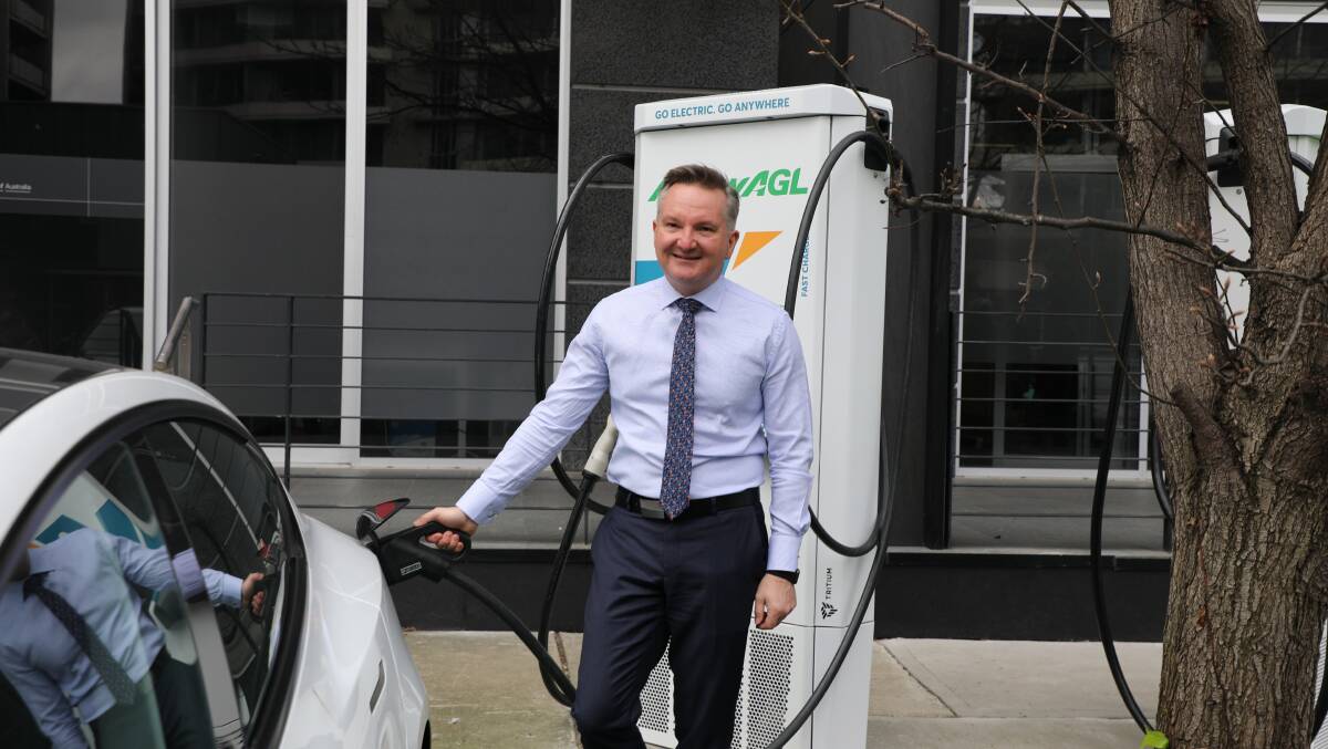 Climate Change and Energy Minister Chris Bowen announced a government-backed electric vehicle financing agreement on Monday. 