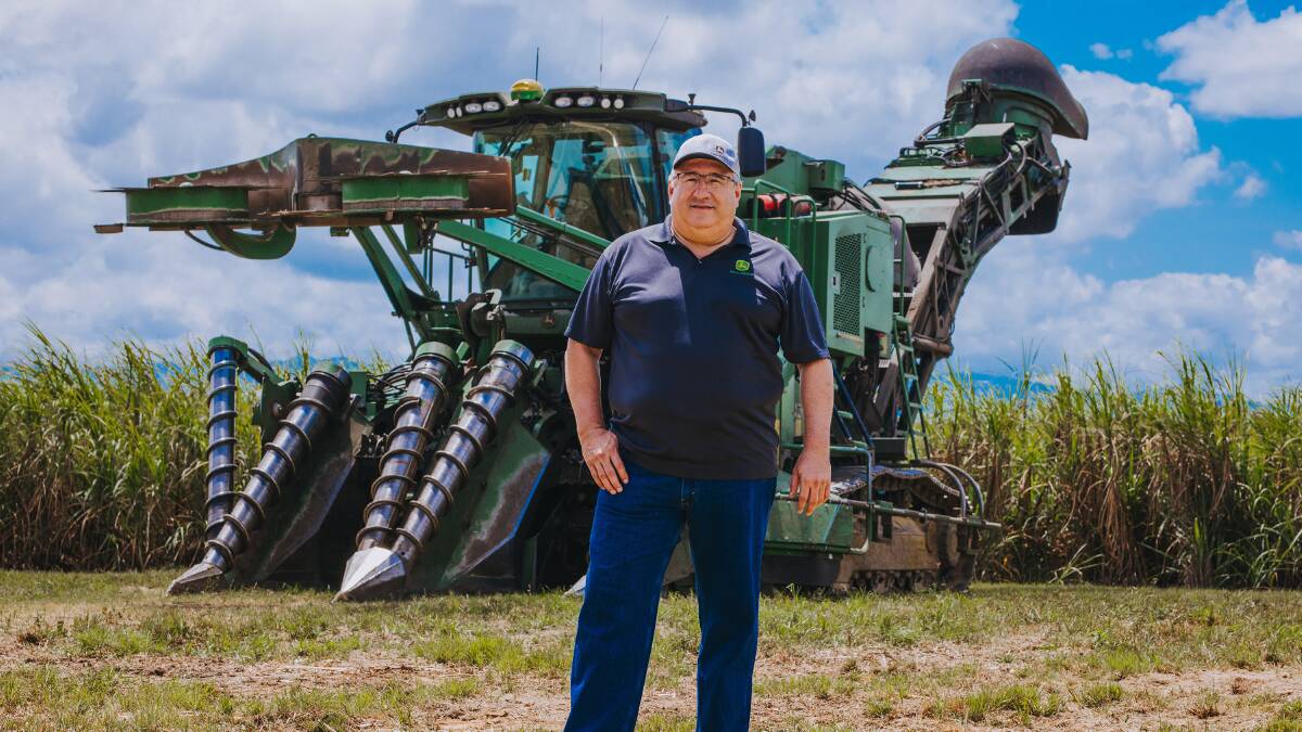 John Deere global cane business manager Jesse Lopez on-farm at Tully in Far North Queensland where the CH960 has been tested over the past two harvests.