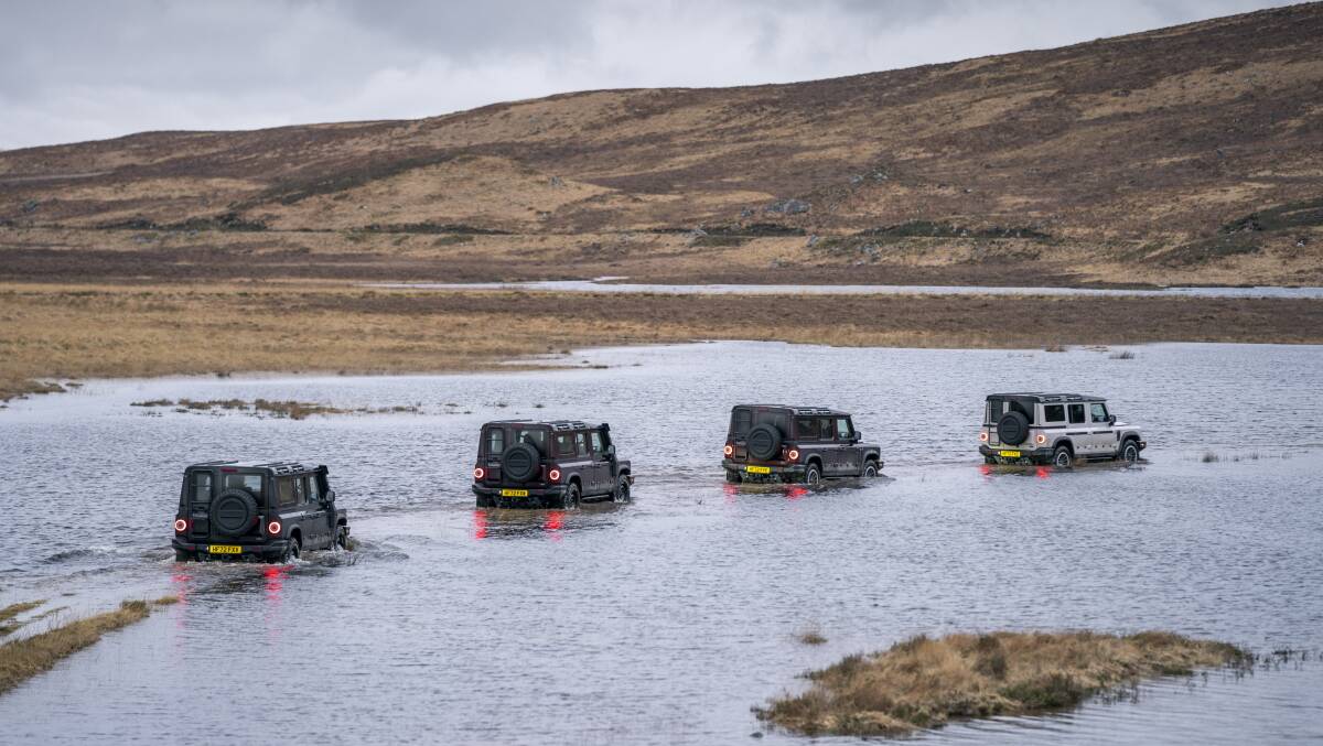 Wading mode was not required for this crossing but when used it disconnects all of the electrical systems outside of the water prrof envelope of the vehicle. 