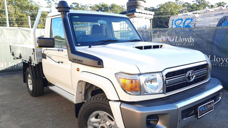 For sale: A 2022 Toyota LandCruiser GXL is being offered in the Lloyds Auctioneers and Valuers' passenger, luxury and commercial vehicles auction at 7pm on Monday. 