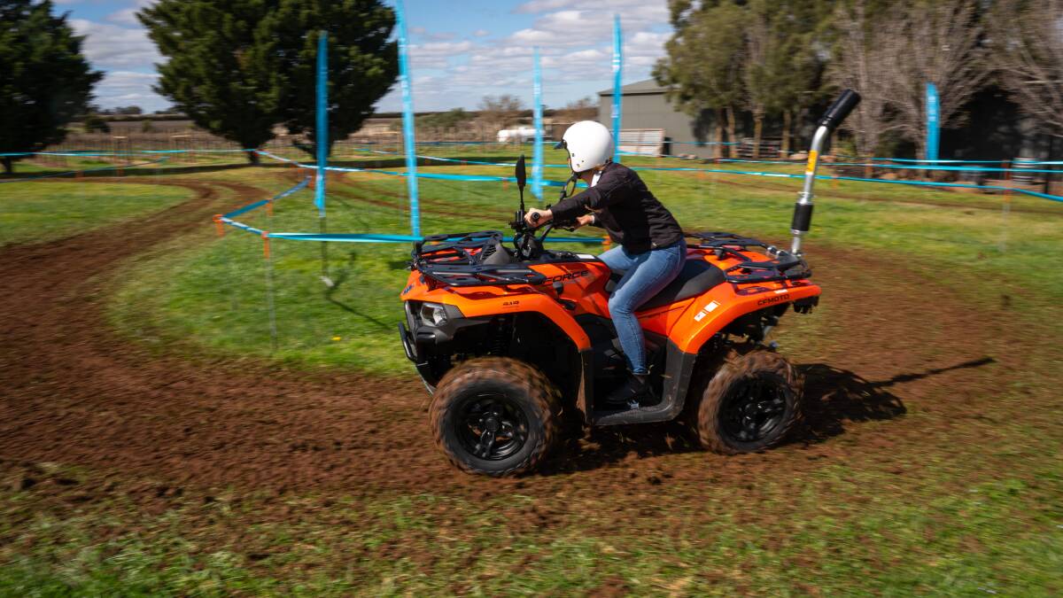 The turning radius on the ATVs is 25 per cent tighter than its predecessors. 