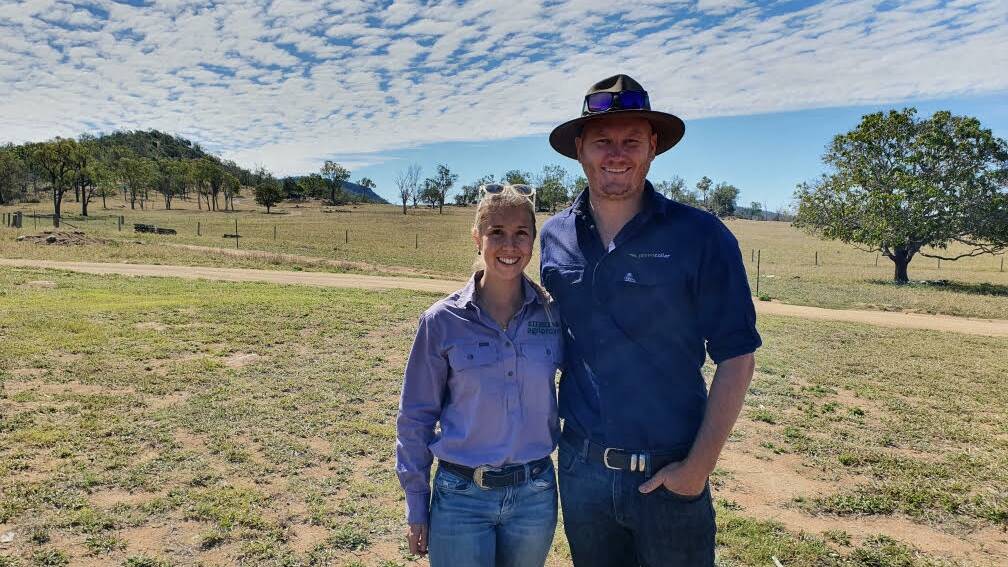 Rebekah Ash, AgriProve, with Saul Clough, GreenCollar. Farmers will have greater opportunities to grow farm-gate revenue as a result of the GreenCollar and AgriProve partnership. 