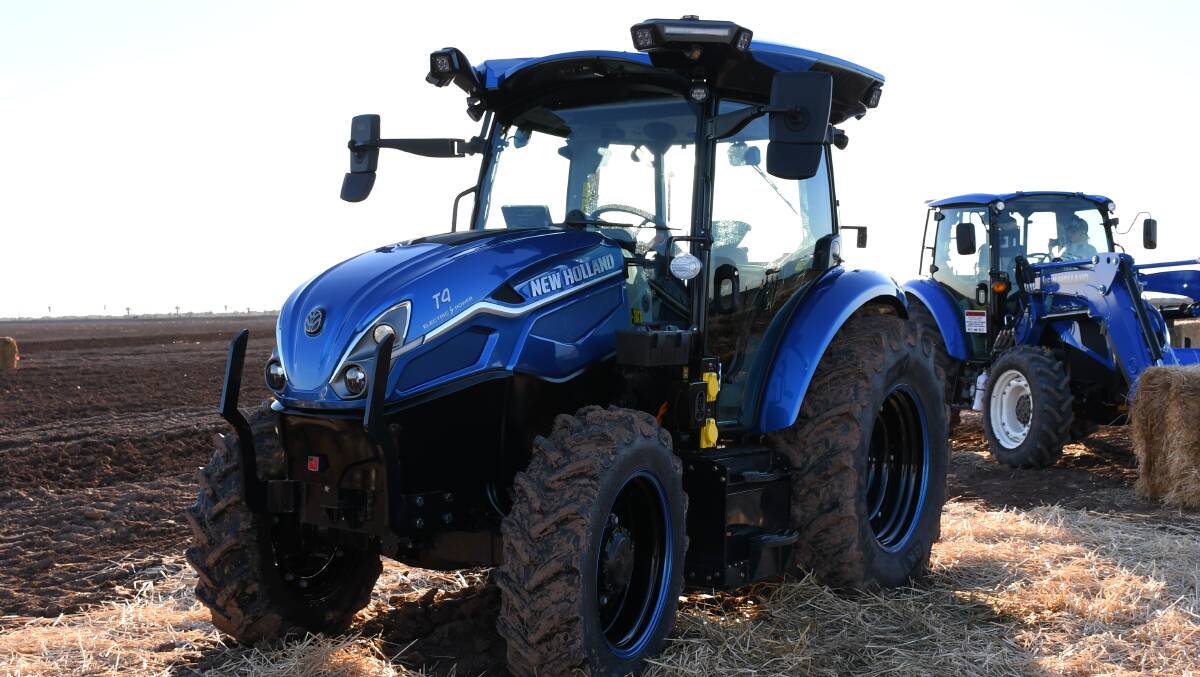 The tractor sports the company's new Clean Blue livery. 