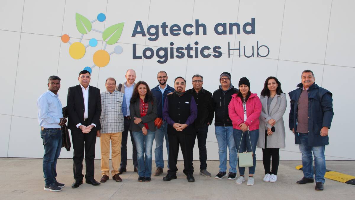 Trade partners: Members of the Australia India Business Exchange visited Toowoomba's Agtech and Logistics Hub on Thursday. 