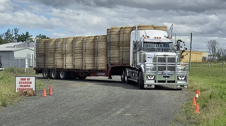 Recovery hub: NSW Local Land Services is running an emergency fodder distribution centre from the Primex site at Casino. 