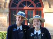 Fairholme College year 12 students Ally Graham and Arliah Stagg hope to work in the agricultural industry when they leave school. 