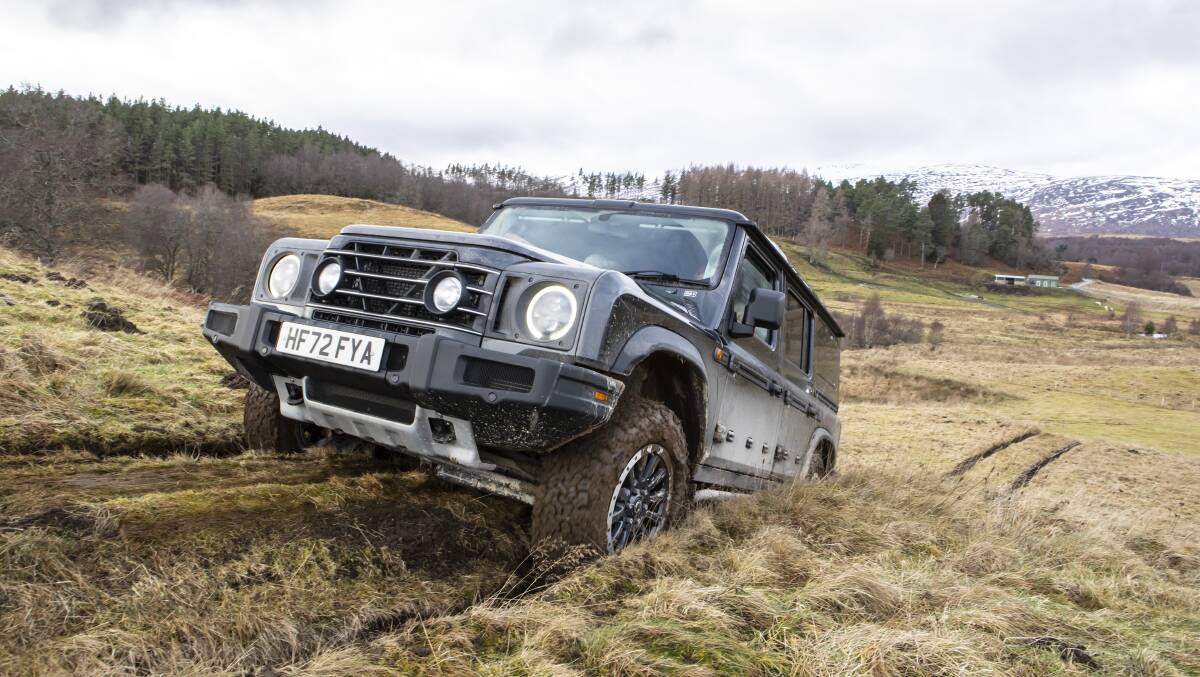 The Ineos Grenadier was able to handle difficult terrain in the Scottish Highlands with ease. 
