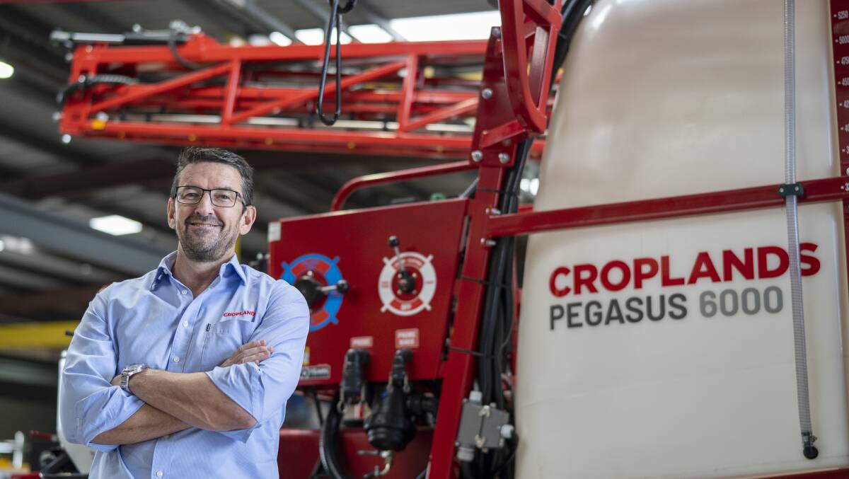 Expansion time: Croplands Equipment general manager Sean Mulvaney at the company's Adelaide assembly plant.