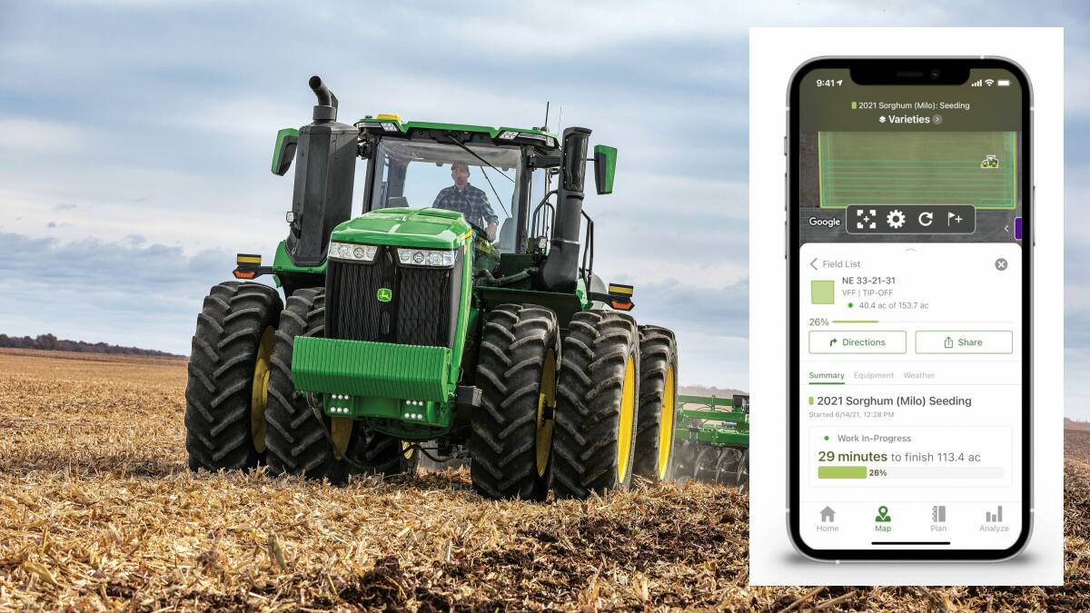 John Deere now offers an Estimated Time Remaining feature in its Operation Center. 