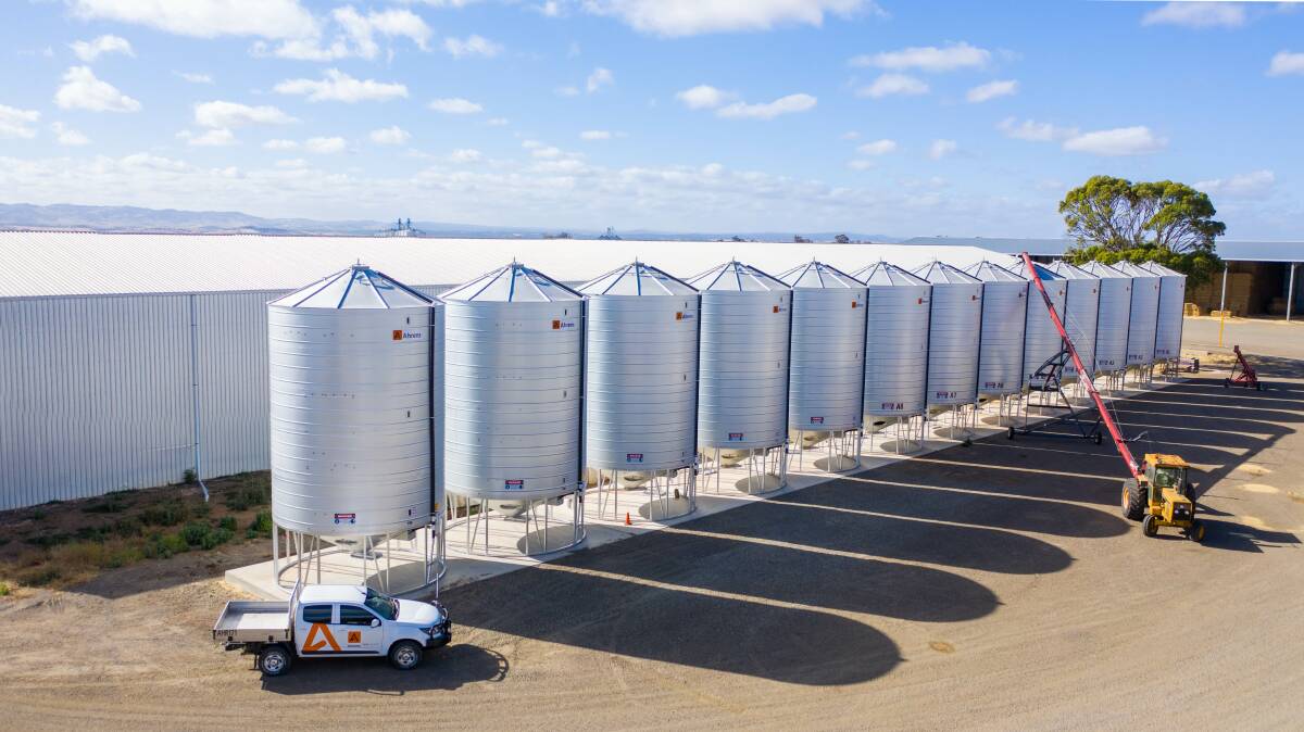 Ahrens Rural group general manager Aaron Bain says farmers are increasing on-farm storage so they can market and sell their grain when they want, to get a premium for their product.