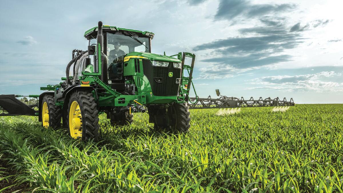Let there be light: John Deere's 400 and 600 series sprayers with See & Spray Select are able to be used for spot spraying during the day and at night. 